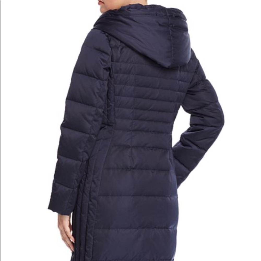 NWT Tahari Zip-Up Bib Down Puffer Jacket, Galaxy - Picture 2 of 8